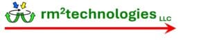 A green and red logo for technology